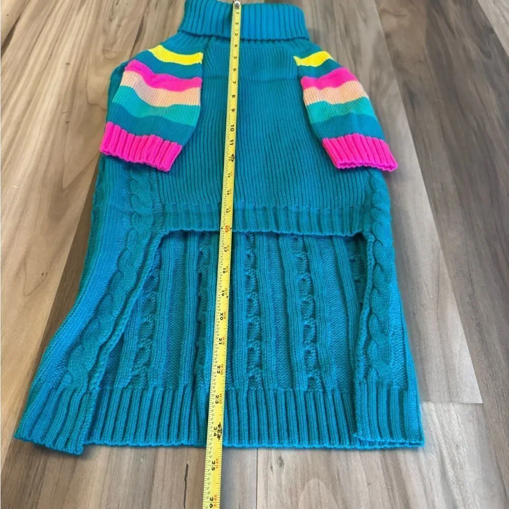Turquoise Blue Dog Pet Sweater